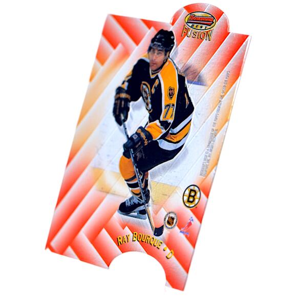 1998 Bowman's Best Mirror Image Fusion #F17 Ray Bourque Eric Brewer PSA 8 Pop 1 - Picture 5 of 7